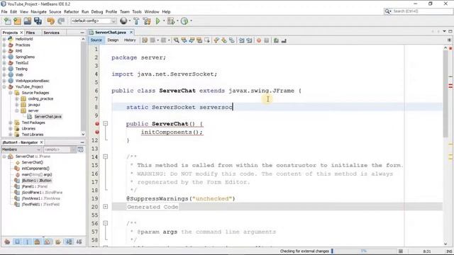 #3 Chat Application in JAVA GUI Part 1 смотреть онлайн