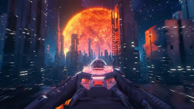 Cyberpunk City Flying - 12 Hours - 4K Ultra HD