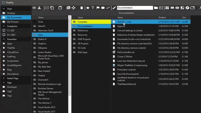 ThatFile v1.7 Copy Image/Text. File manager with Miller Columns & Tagging for Windows 10. смотреть онлайн