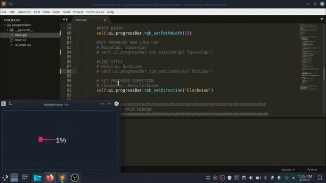 #6 Round Progress Bar | Python [Pyqt, Pyside, QtDesigner] PysideExtn [Modern GUI | Flat UI | ] Part смотреть онлайн