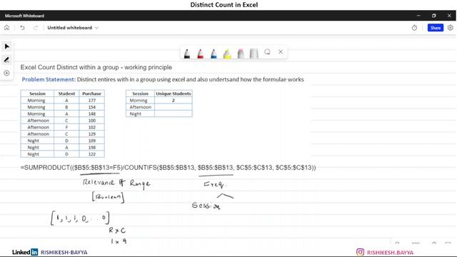 Excel: Count Distinct смотреть онлайн