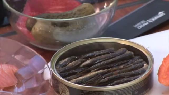 Брускеты с лососем