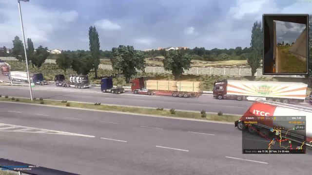 Euro Truck Simulator 2 Multiplayer - Calais Chaos Pt 1 смотреть онлайн