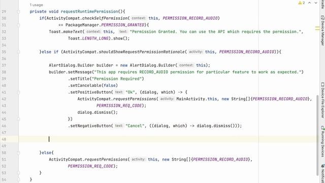 How to Request Runtime Permissions in Android applications | Request permission at runtime смотреть онлайн