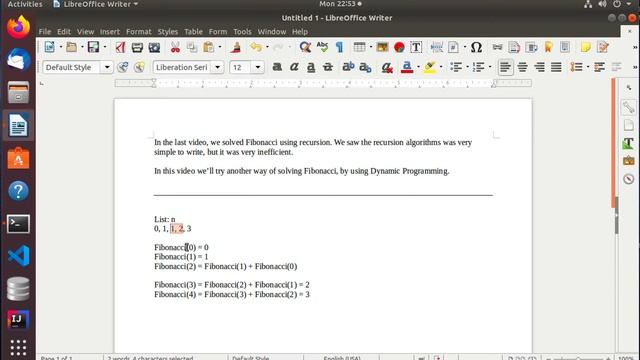 Fibonacci using Dynamic Programming in Python смотреть онлайн