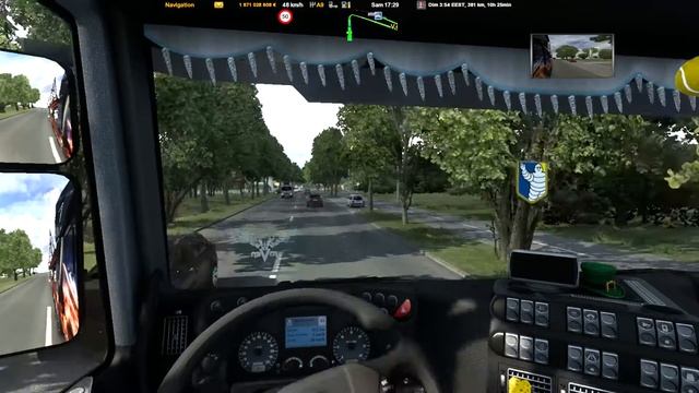 #24 Let's Play ETS 2 .ets 2 transport de voiture Lettonie ---- Uppsala смотреть онлайн