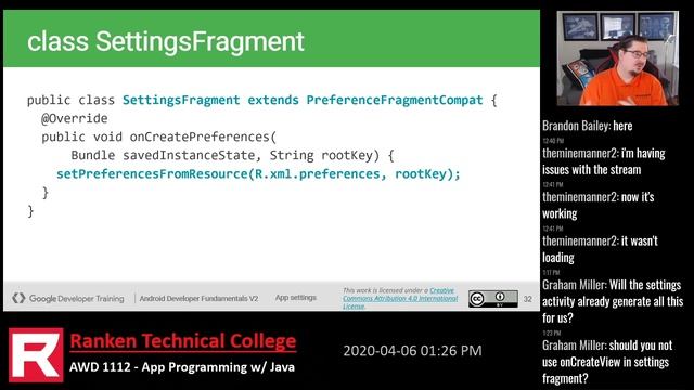 App Settings Theory - Android Lesson 9.2 - AWD 1112 Spring 2020 смотреть онлайн