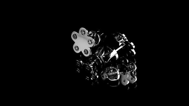 Серьги-пуссеты из белого золота с бриллиантами 0,22 карат (проверка МГЦ) смотреть онлайн