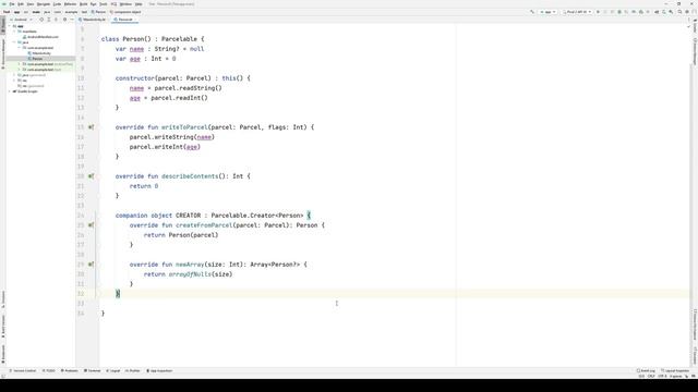 Parcelable and Serializable objects смотреть онлайн