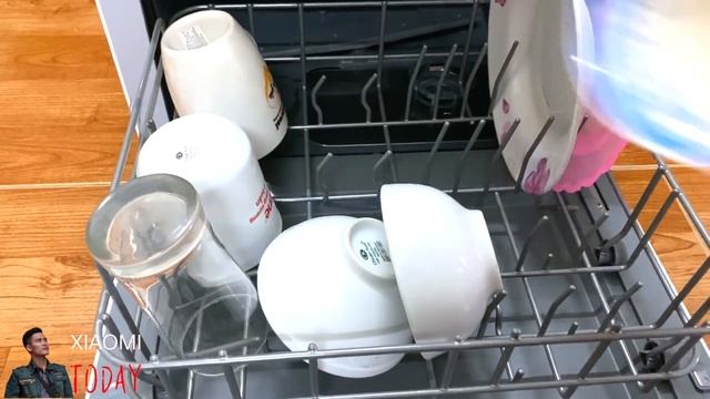 Máy rửa chén bát Xiaomi Mijia VDW0401M khử trùng bát đũa điều khiển app hệ thống phun nước kép 6D смотреть онлайн