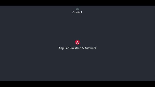 Intro Angular Question & Answers смотреть онлайн