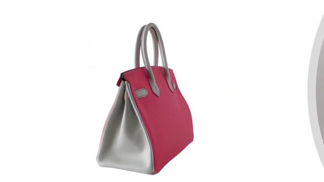 Hermes Birkin 30 Bag HSS Rose Shocking Gris Perle Chevre Gold Hardware • MIGHTYCHIC • смотреть онлайн