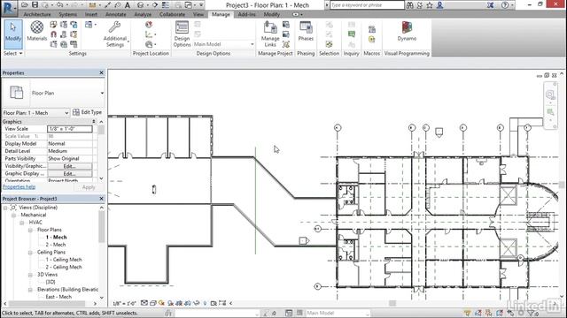 Revit Tutorial - Linking an architectural model смотреть онлайн