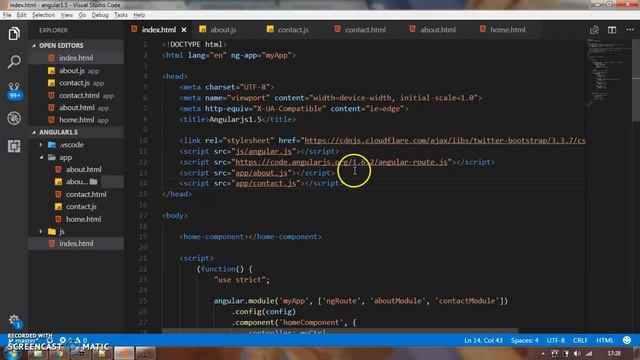 Angularjs 1.5 Component # tutorial 6 смотреть онлайн