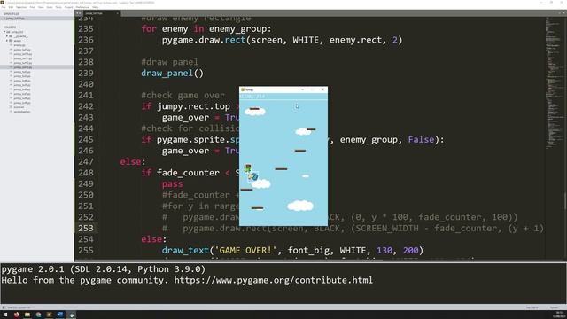 PyGame Endless Vertical Platformer Beginner Tutorial in Python - PART 13 | Pixel Perfect Collision смотреть онлайн