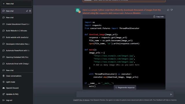Automate downloading tons of Images from the internet #openai #chatgpt #artificialintelligence #ai смотреть онлайн
