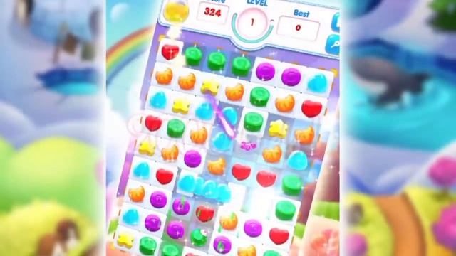 GUMMY WORLDS match 3 puzzle смотреть онлайн