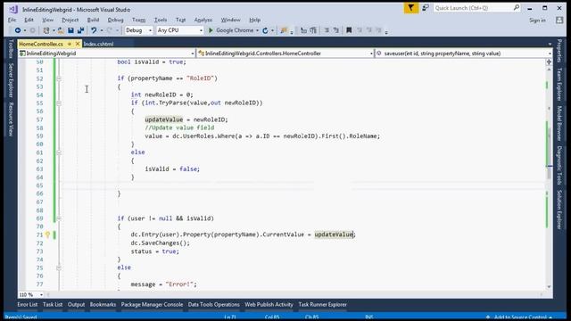 Part 2 - Advance Inplace editing in asp.net MVC webgrid смотреть онлайн