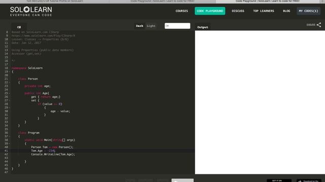 C# Properties: Why use "get" and "set" смотреть онлайн
