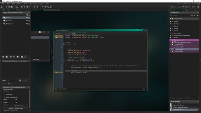 Branching Dialog System with Effects in GMS 2! (Part 1: Setup and Typing Effect) смотреть онлайн