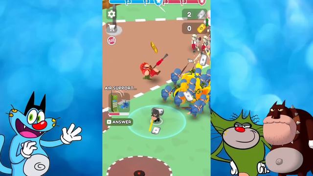 Oggy And Jack try to Max Level in Army Commander Game | Oggy Game смотреть онлайн
