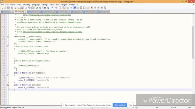 how to create session in codeigniter | session in codeigniter смотреть онлайн
