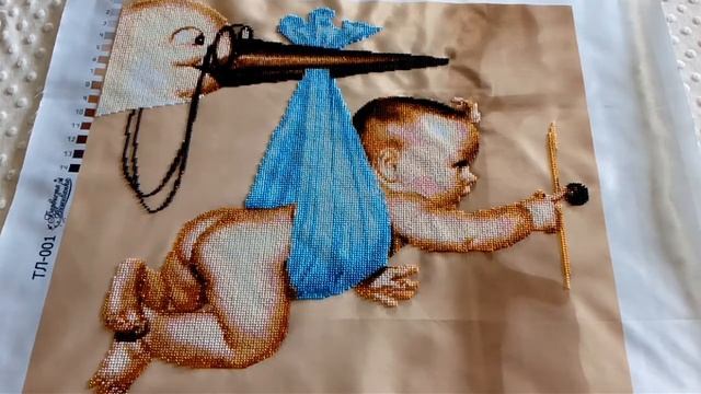 "Аист прилетел" от тм Барвиста Вишиванка. Готовая работа. смотреть онлайн
