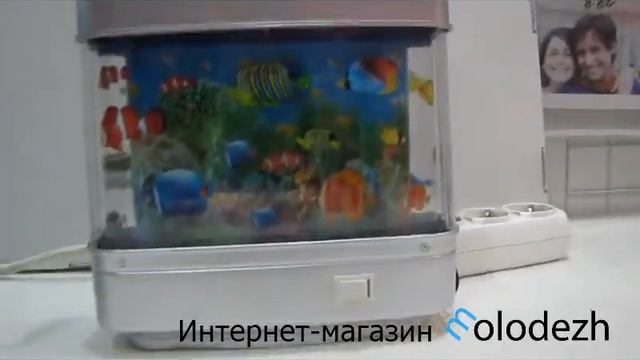 ночник аквариум с движущимися рыбками GL118 смотреть онлайн