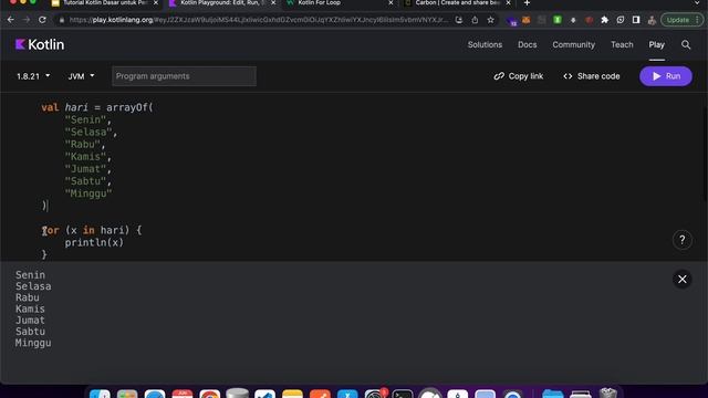Tutorial Kotlin Dasar - Part 9. For Loop смотреть онлайн