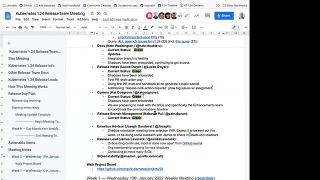 Kubernetes Release Team Meeting смотреть онлайн