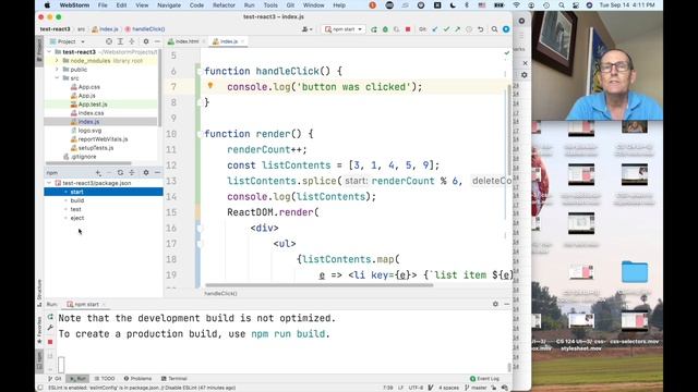 CS 124 UI—6: React: Handling Button Clicks смотреть онлайн