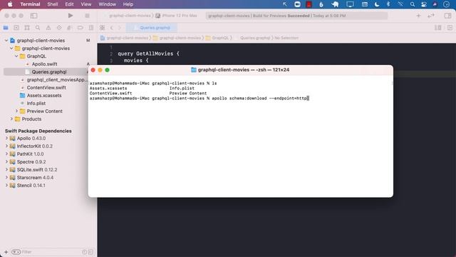 Implementing Apollo GraphQL Server Using Node with SwiftUI Client смотреть онлайн