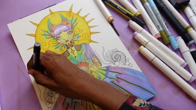 Colour oracle cards with me - Alcohol Markers смотреть онлайн