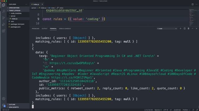Real-Time Tweets & Socket.io Project | Twitter Streaming API смотреть онлайн