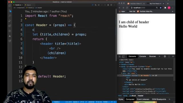 How to pass data to React Component | What is React Props | React JS Tutorial for beginners #4 смотреть онлайн