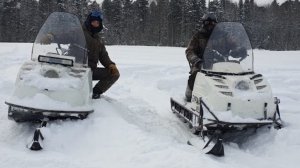 Буран на двух лыжах сравнения управляемости.