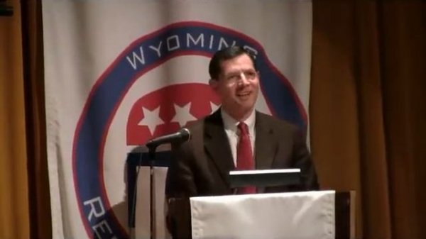 Sen John Barrasso tosses out ObamaCare at Wyoming GOP Convention.mp4