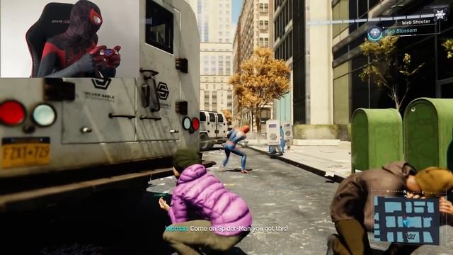 Spider-man Miles Morales PS5 Playing Spider-man Game PS4!! Free Roam Gameplay смотреть онлайн