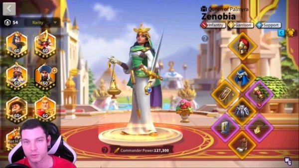 Zenobia Talent Build and Gear for Garrison - Rise of Kingdoms