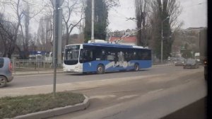 Севастопольский троллейбус На Тролза  5260 5.02 Мегаполис с ул. Бол Морская до пл. Ластовая 07.02.2
