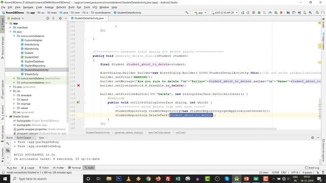 Insert Update Delete in Android Room Database | Easy Student Management System in AndroidX Part 5 смотреть онлайн