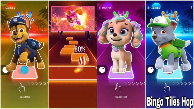 Paw Patrol Team | Chase Vs  Marshall  Vs Coral Vs Rocky . #tileshop