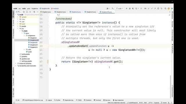 Implementing the Singleton Pattern in Java Multi-threaded Programs - Case Study ex28 (Part 4) смотреть онлайн