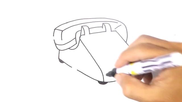 How to DRAW an OLD TELEPHONE Easy Step by Step смотреть онлайн