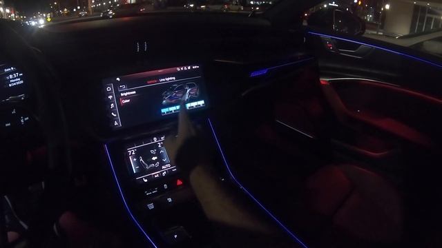 2020 Audi S7 Prestige S Sport POV Night Drive (3D Audio)(ASMR) смотреть онлайн