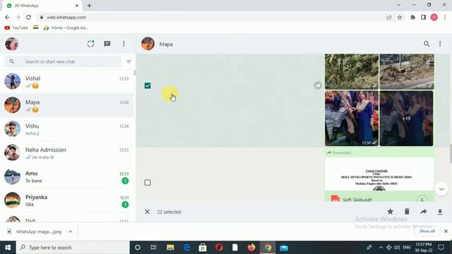 How to download multiple images and documents through whatsapp web. | Whatsapp tips & Tricks смотреть онлайн