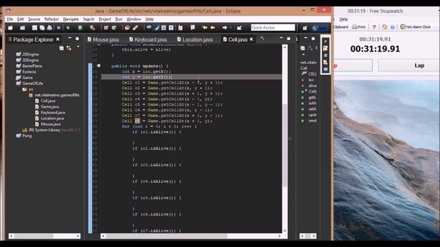Conway's Game of Life 1 Hour Speed Code смотреть онлайн