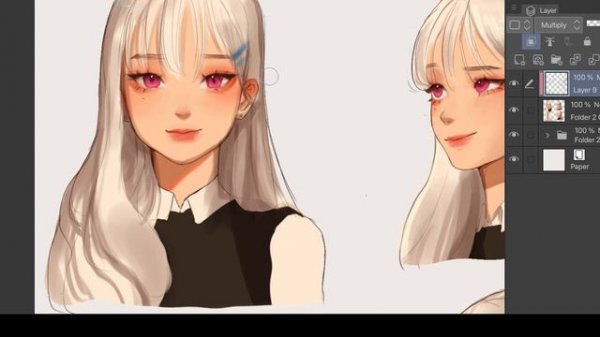 Redesigning an OC Reference using Clip Studio PAINT!