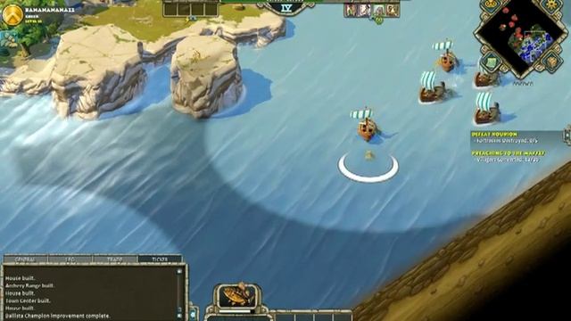 Age of Empires Online - Greek - Walkthrough - Part 80- (Defeat Kourion) смотреть онлайн