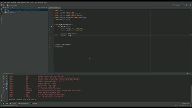 Kivy Lesson 5 BoxLayout without kv смотреть онлайн